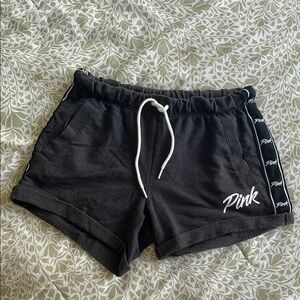 PINK Victoria's Secret Black Shorts with Drawstring